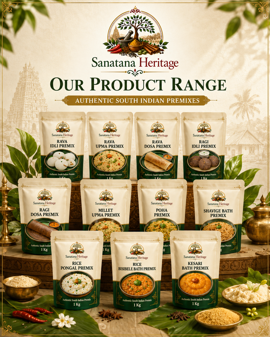 Rava Dosa Premix — Sanatana Heritage brand story