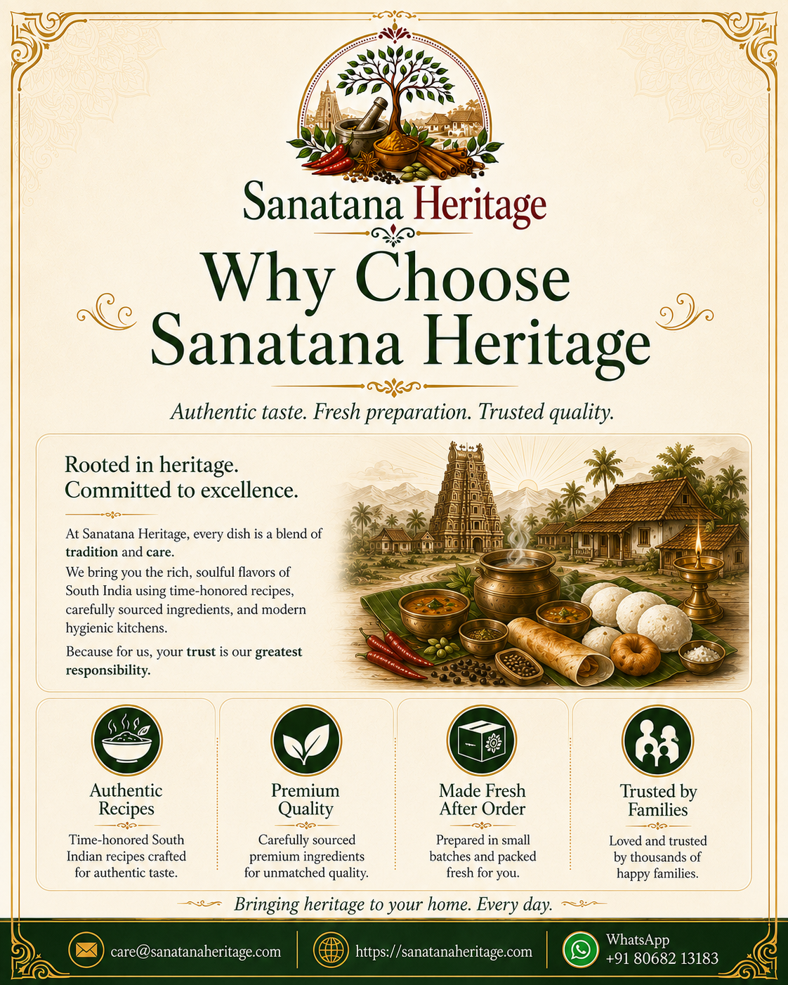 Rava Dosa Premix — Why Choose Sanatana Heritage