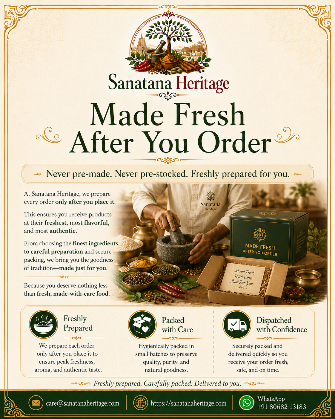 Rava Dosa Premix — Made fresh after you order