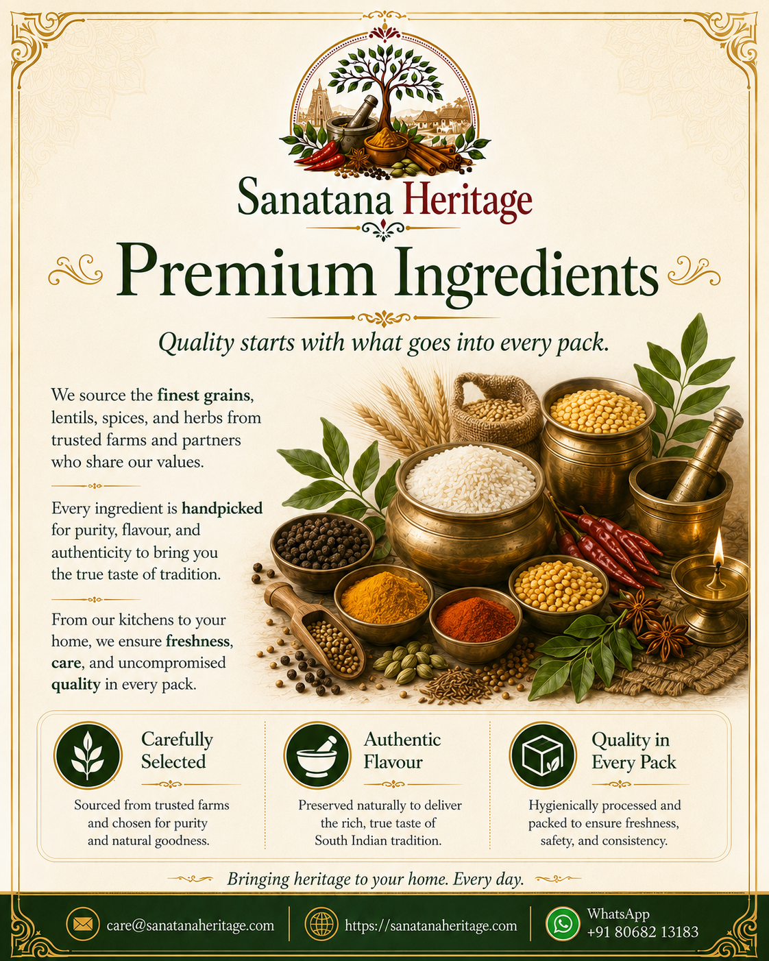 Rava Dosa Premix — Premium ingredients