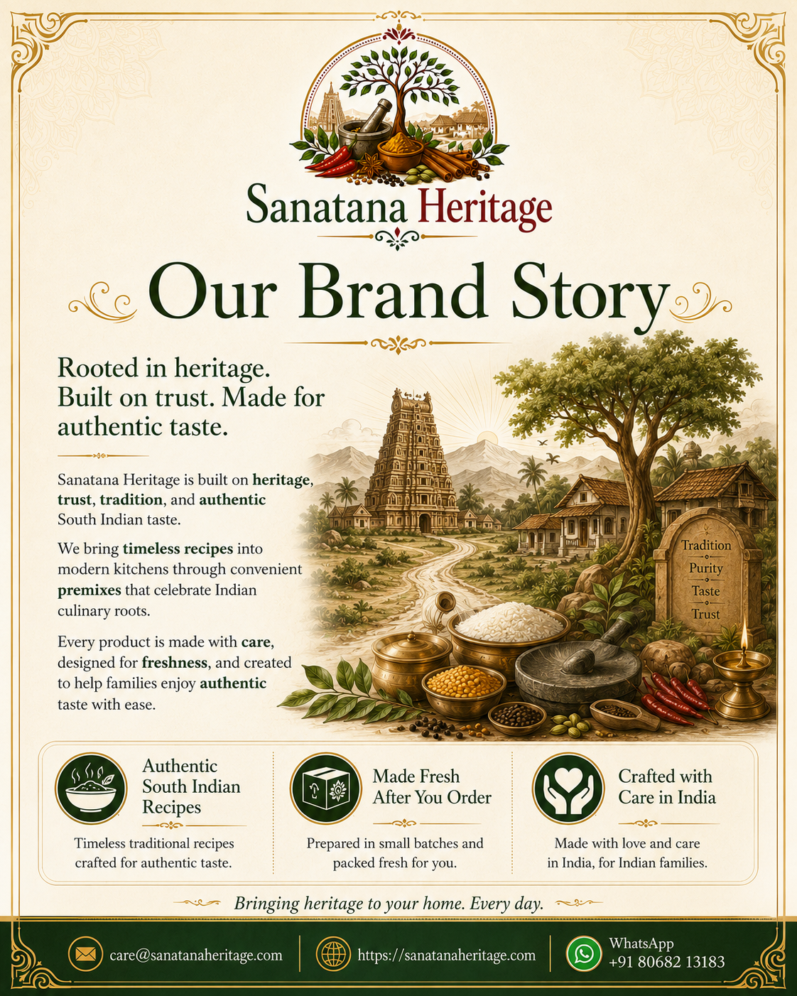 Rava Dosa Premix — Sanatana Heritage complete product range